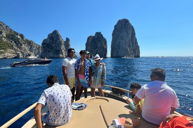All inclusive Capri Boat and City Tour from Sorrento - Cala del Rio and the Heart Cave, Dolce and Gabbana Coast, and Cliffside Magic