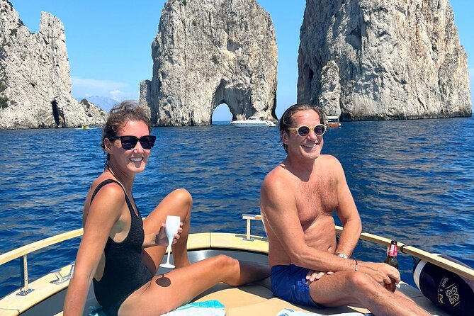 All inclusive Capri Boat and City Tour from Sorrento - Faro di Capri, Grotta dei Santi, and Grotta Verde’s Emerald Glow