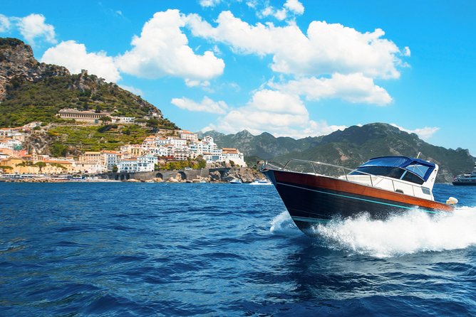 Amalfi Coast Boat Tour With Pickup from Sorrento Area Hotels - On-board comfort: WiFi, restroom, snacks, and real swim time