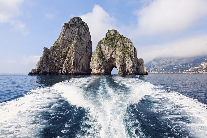 Capri & Blue Grotto Semi Private Boat Day Trip from Sorrento - The Capri highlights from the boat: Faraglioni and Punta Carena