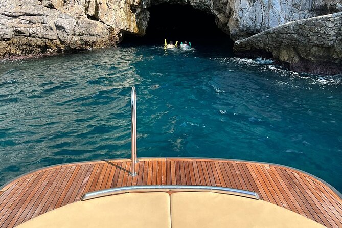 Capri Premium Boat Tour and City Visit Free Bar and Aperitif - Boarding in Sorrento: small-group comfort with private pier help