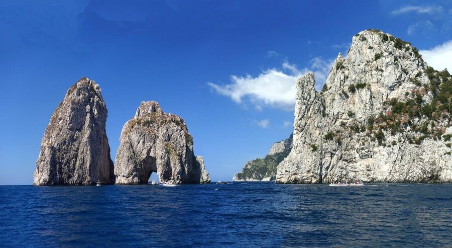 Capri private boat tour from sorrento on Itama 50 - Grotta Bianca, Arco Naturale, and Faraglioni, the photos you will want later