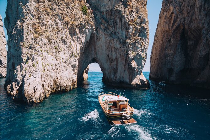 Capri Private Boat Tour from Sorrento, Positano or Naples - Gozzo F.lli Aprea 36 - Marina Piccola to Faraglioni: Icon Views With a Sea-Route Advantage