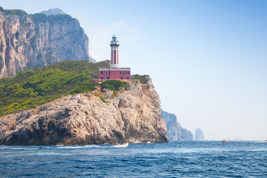 Capri Private Full-Day Boat Tour from Sorrento - Green Grotto and Grotta Bianca: swim time and cliffside viewing