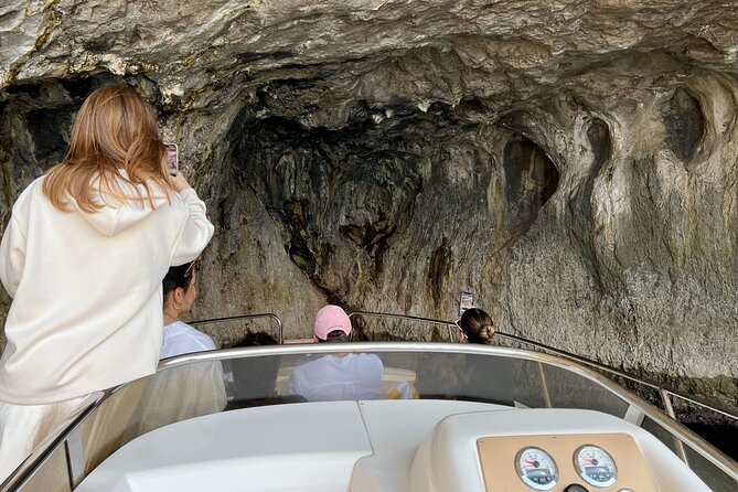 Capri Secret Corners Semi-Private Boat Tour with Local Captain - Faraglioni, Villa Malaparte, and cliff icons you can photograph fast