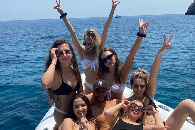Capri Tour for Private Groups by Luxury Boat - White Grotta: the big cave for swimming and snorkeling
