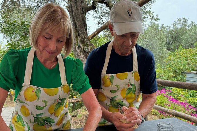 Cooking class in Sorrento - Eating what you make, with wine, soda, caffe, acqua, and limoncello