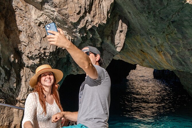 From Sorrento: Capri Small-Group Boat Tour with 4 Hours ashore - White Grotta and Faraglioni: short stops with big photo payoff