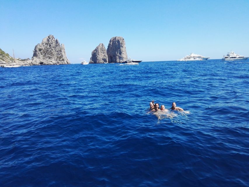From Sorrento: Fishing in Capri with Lunch - Capri Lunch on Board: Spaghetti, Catch of the Day, and Wine