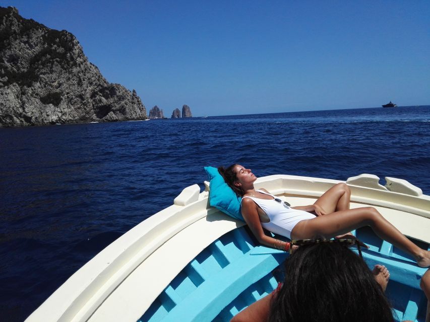 From Sorrento: Fishing in Capri with Lunch - Swim and Snorkel Stop in Crystal-Clear Water