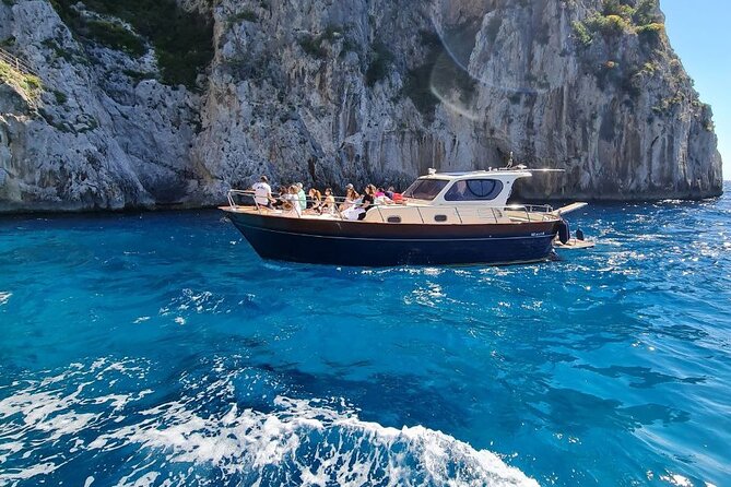 From Sorrento or Positano: Capri Island Private Boat VIP Tour - Swim stops from the boat: towels, masks, shower, and timing