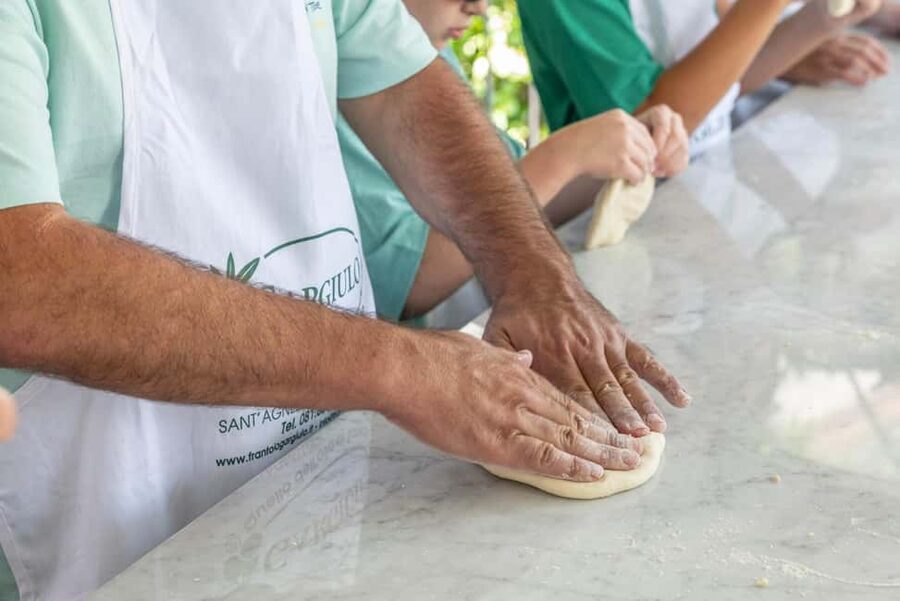 From Sorrento: Pizza-Making Class w/ View of Mount Vesuvius - What You Learn: Neapolitan Dough, Stretching Technique, and Pizza Basics