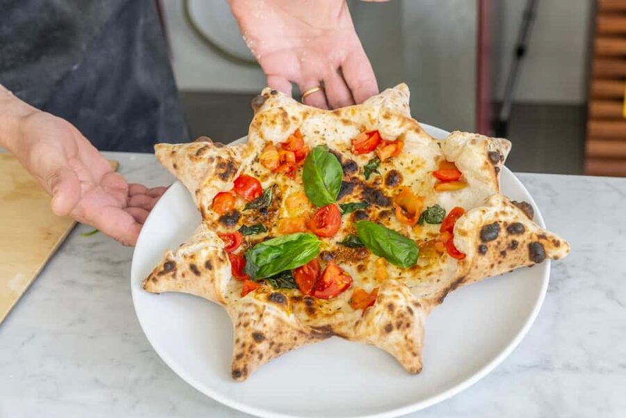 From Sorrento: Pizza-Making Class w/ View of Mount Vesuvius - Your Tasting Spread: Pizza, Mozzarella, Cold Cuts, Desserts, and Drinks