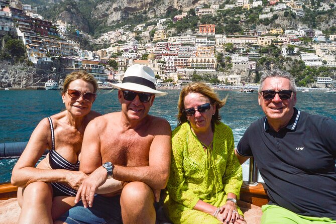 From Sorrento: Positano Private Boat Day Tour - On-board comfort and included extras that actually help