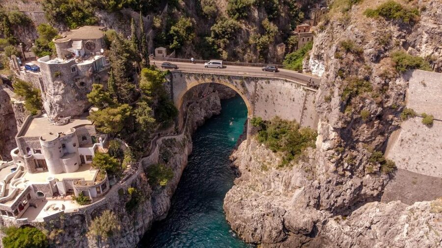From Sorrento: Private Amalfi Coast Tour with Emerald Cave - The Coast Road Between Stops: Praiano, Furore, and Conca Dei Marini
