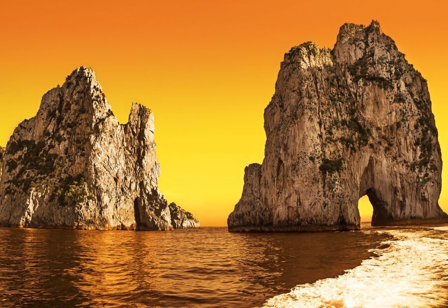 From Sorrento: Private Sunset Cruise with stop for Dinner - Back to Sorrento Under the Stars