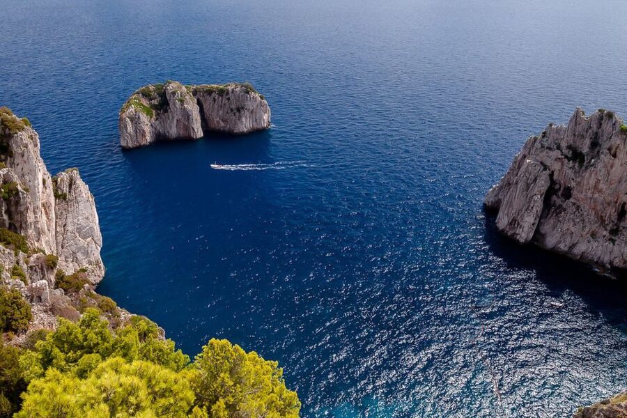 From Sorrento to Capri and Positano: Private Boat Tour - Faraglioni, Marina Piccola, and Arco Naturale: photos plus real perspective