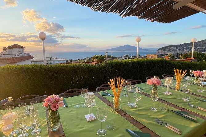 Gourmet Italian Dinner with Views of the Sorrento Coast - Choosing land, sea, or vegetarian, and how the courses likely play out