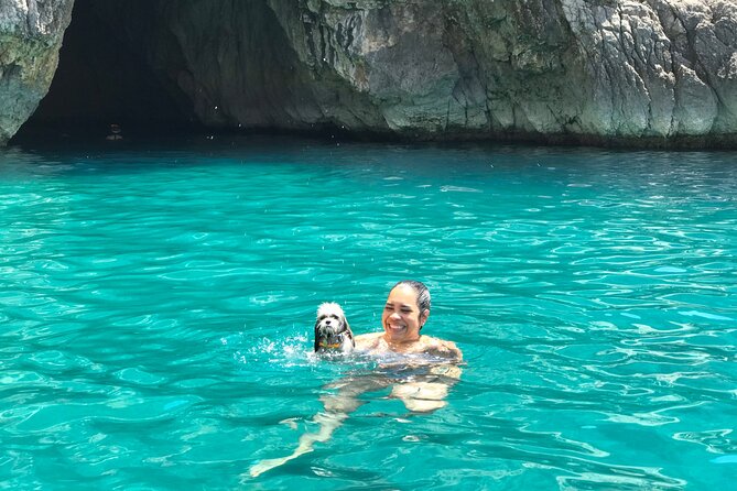Guided day by boat to the Secrets of the Island of Capri - Green Grotto, Punta Carena lighthouse, and the Capri port stop