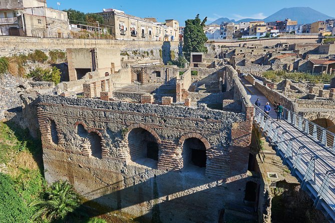 Guided Day Tour of Pompeii and Herculaneum with Light Lunch - Pompeii Archaeological Park: Villa of Mysteries and the Scale Shock