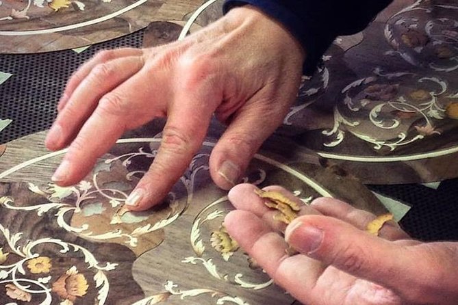 Inlaid wood Factory Tour - Shopping in the factory showroom and asking for custom designs
