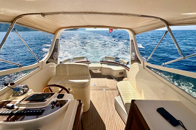 Luxury private boat tour to Capri and Blue Grotto on Gozzo 32 ft - Grotta Verde and Marina Piccola: calmer caves and a wind-sheltered bay