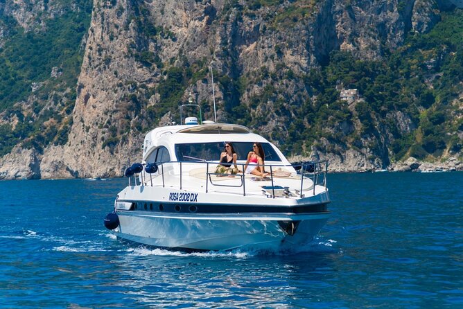 Positano and Amalfi Coast Private Tour with Yacht - Onboard comfort: WiFi, restroom, air-conditioned ride, and included snacks