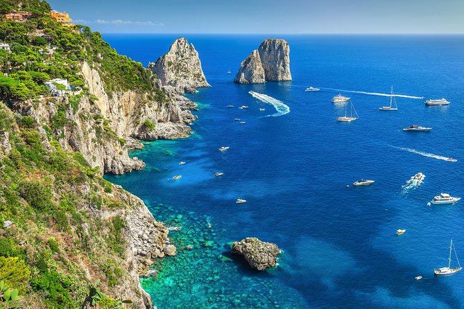 Private Boat Excursion from Sorrento to Capri and Positano - The Marine Protected Area and Minerva temple ruins: a stop with big views