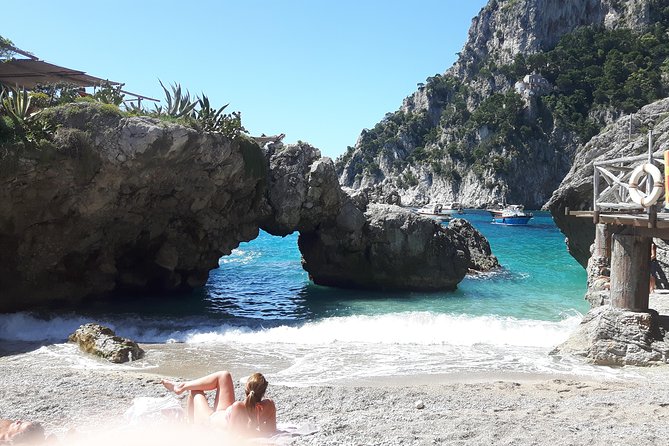 Private boat excursion to Capri from Sorrento - 7 hours - Bagni della Regina Giovanna and Roman ruins at Capo di Sorrento