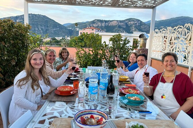 Private Cooking Class in Sant'Agnello - The eating part: bruschetta, homemade pasta, multiple pizzas, and the pairing logic