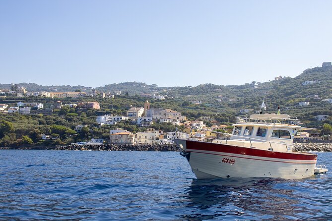 Private tour with fishing, tour of Capri and lunch on board - Capri icon views, plus Punta Carena Lighthouse and the swim plan