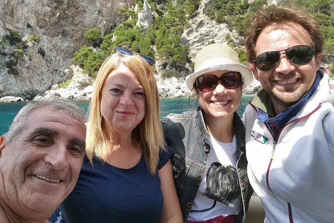 Shared boat tour from Sorrento to discover Capri - Sailing out from Marina di Puolo and the start of the Sorrento coast