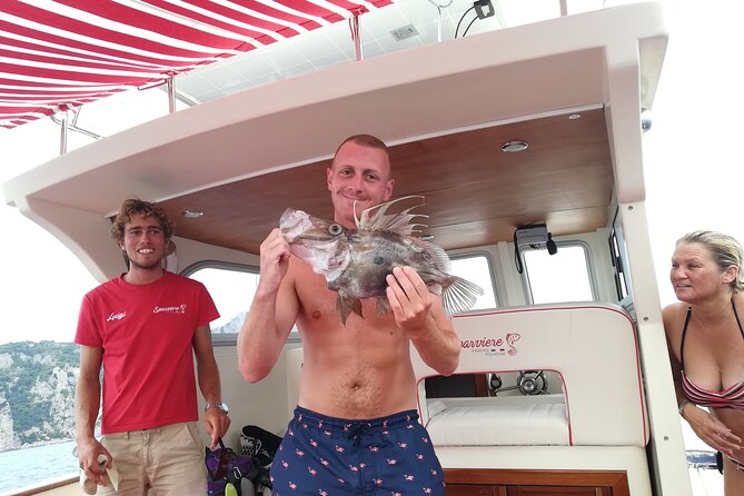 Shared trip with fishing and visit the beauty of Capri island - The on-board lunch: sea to table, plus real vegetables