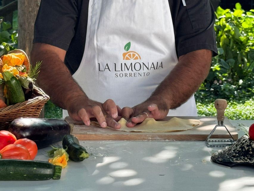 Sorrento: Authentic Italian Cooking Class in a Citrus Grove - Lunch With Wine, Water, and Limoncello