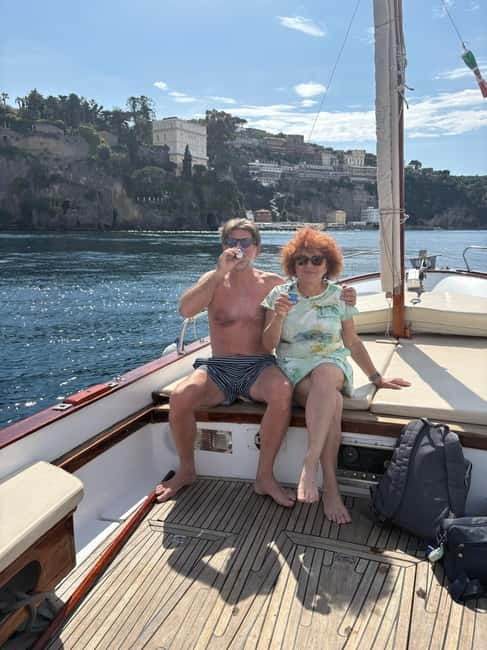 Sorrento: Boat Coastal Cruise with Swim and Limoncello - Watching Sorrento, Sant’Agnello, and the marinas without leaving the boat