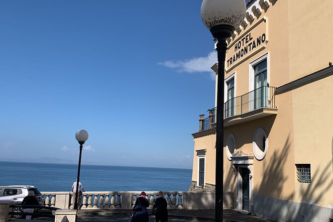Sorrento grand tour off the beaten track with breathtaking landscapes - Inside Hotel Tramontano and the Chiostro di San Francesco pause
