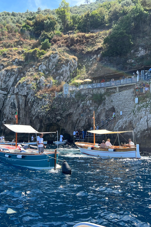 Sorrento: Luxury Boat tour to Capri with Blue Grotto - Where you meet: Bar Ruccio at Marina Piccola (and what to double-check)