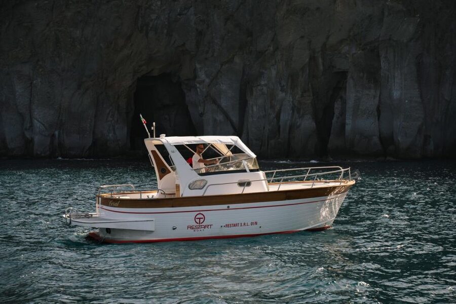 Sorrento: Private Amalfi Coast Boating Tour - First contact: pickup in Sorrento and your Sparviero 700 day