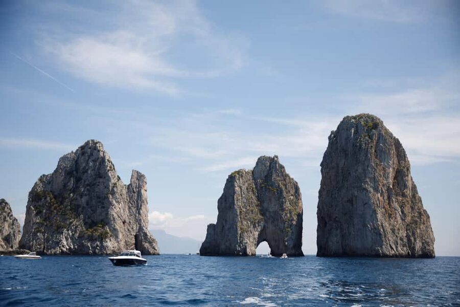 Sorrento: Private Capri Island Boat Tour with Blue Grotto - From Sorrento Hotel Pickup to the First Views