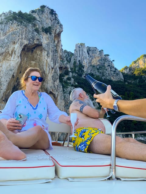 Sorrento: Shared Capri Boat Tour with Snorkeling and fun! - On-Board Lunch, Prosecco, and the Limoncello Moment