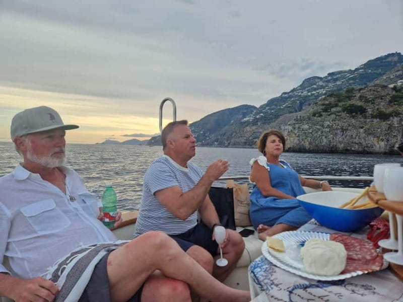 Sorrento: Sunset Coastal Boat Tour with Aperitif - Punta Campanella and the sea-bird horizon