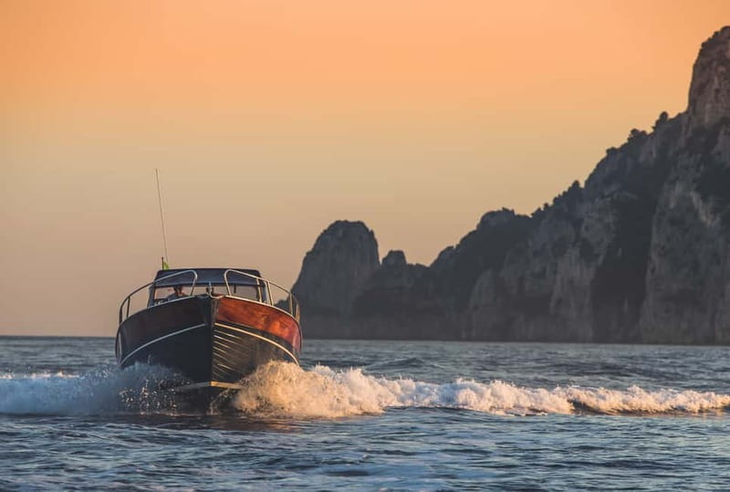 Sorrento: Sunset Coastal Boat Tour with Aperitif - Queen Giovanna’s Baths, guided visit plus that “place with a story” feeling