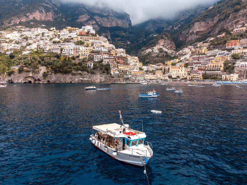 Sorrento: Swim, Dine and Toast on Sorrento Coast Sunset Tour - Bagni della Regina Giovanna and Massa Lubrense: scenic stops with meaning