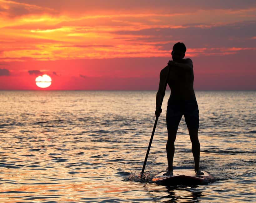 Stand Up Paddle experience - Swimming in the natural pool: the real payoff