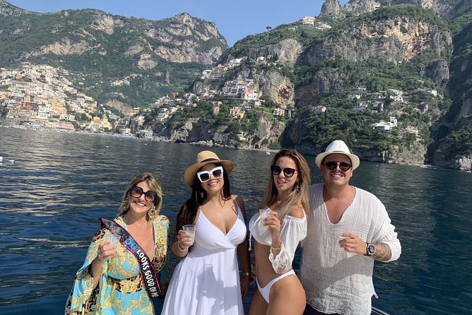 Sunset boat experience in Sorrento coast - Stop for a Natural Shower Near a Waterfall
